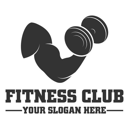 Fitness club logo design templateのイラスト素材