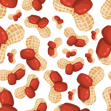 Peanut seamless patternのイラスト素材