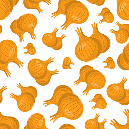 Onion seamless pattern.のイラスト素材