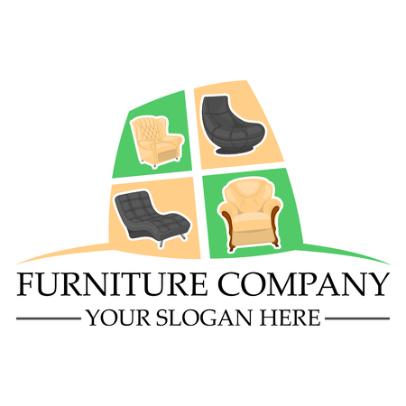 Furniture company logo design.のイラスト素材