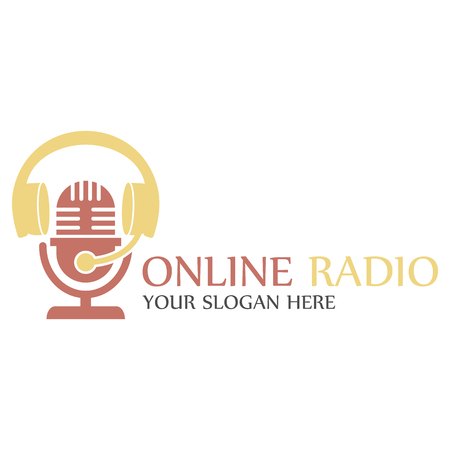 Radio logo templateのイラスト素材