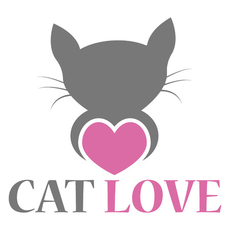 Pet love logo designのイラスト素材