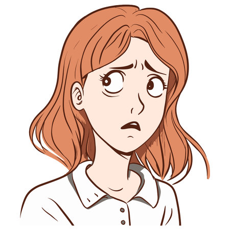 Stressed cartoon character. Vector illustration, A template for different ideasのイラスト素材