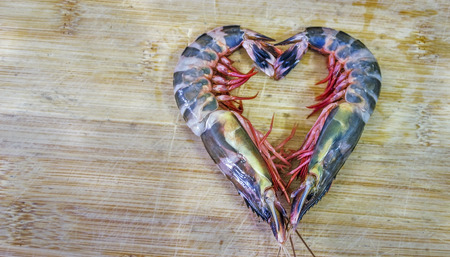 Shrimp heartの写真素材