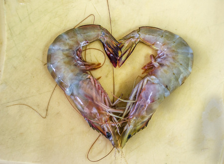 Shrimp heartの写真素材