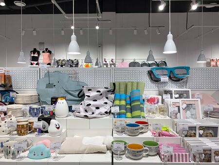 Modern store for children. A chain of retail stores that sells stationery and related accessories,...