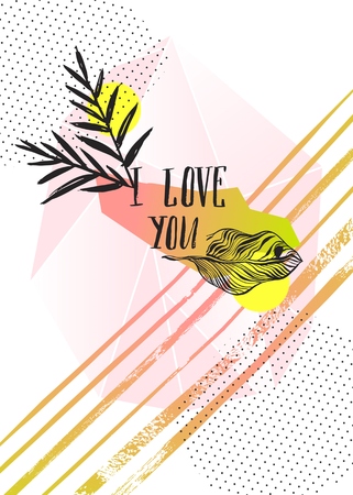 Set of creative cards and posters with geometric outline shapes and crystals.  Polygonal icons with artistic colored background. Vector. Isolated.のイラスト素材