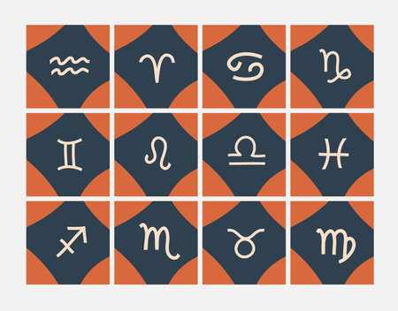 Hand drawn vector abstract stock graphic simple illustrations collection cards set art with modern...