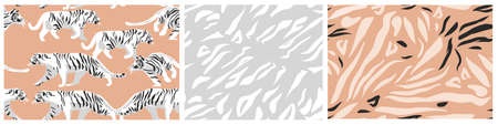 Hand drawn vector abstract stock modern graphic illustrations collection set,safari bohemian...