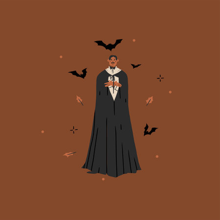 Hand drawn abstract vector graphic clipart illustrations,Halloween holiday costume party adult people characters collection set.Creepy Halloween design poster concept.Happy Halloween contemporary art.のイラスト素材