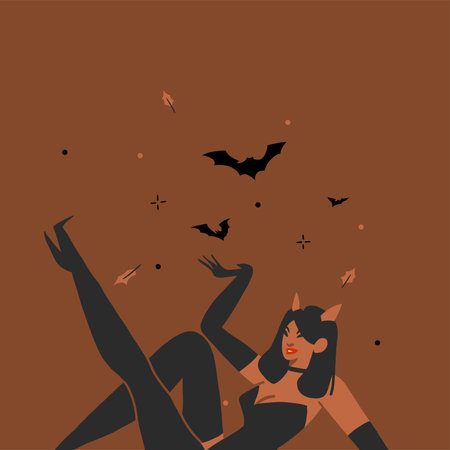 Hand drawn abstract vector graphic clipart illustrations,Halloween holiday costume party adult people characters collection set.Creepy Halloween design poster concept.Happy Halloween contemporary art.のイラスト素材