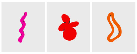 Hand drawn vector abstract simple contemporary set of creative decoration modern minimalistic...