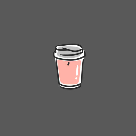 Hand drawn vector abstract graphic doodle simple minimalistic line illustrations with coffee brewing equipment ,preparing coffee drinks. Coffee vector drawing icon isolated.Coffee shop design concept.のイラスト素材