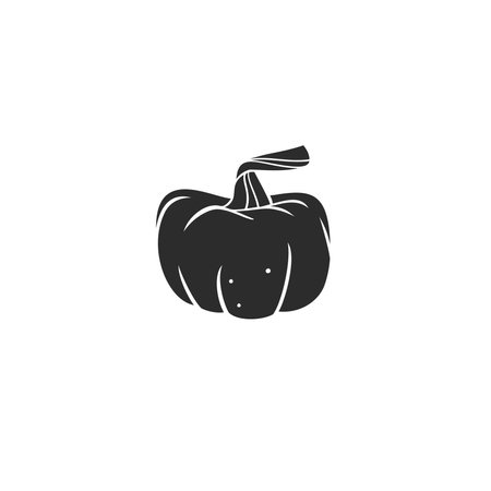 Hand drawn vector abstract graphic,black,silhouette autumn vegetable,harvest thanksgiving and Halloween pumpkin isolated. Halloween outline autumn vegetable harvest design concept. Autumn symbol icon.のイラスト素材
