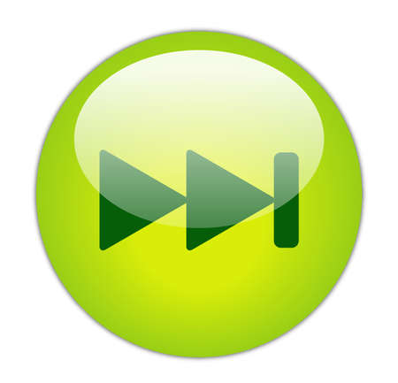 Glassy Green Next Icon Buttonの写真素材