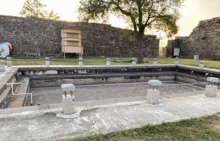 Mini dry pool on Kondapalli Kila Fort vijayawada, Andhrapradesh, India photo taken on 27th feb 2022のeditorial素材