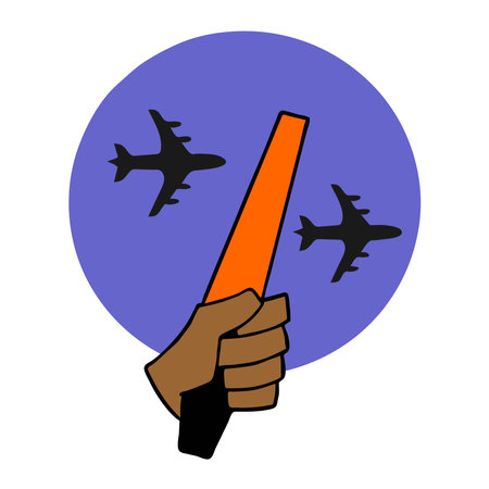 Airport decorative icons black set with lounge boarding custom and baggage check elements isolated vector illustrationのイラスト素材