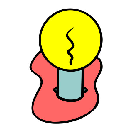 An abstract vector illustration shows a bulb fuse of a car in cartoon styleのイラスト素材