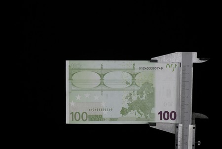 Fixing the euro, a monetary crisis conceptの写真素材