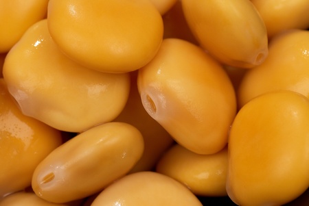 Pickled lupin beans, a healthy mediterranean appetizerの写真素材