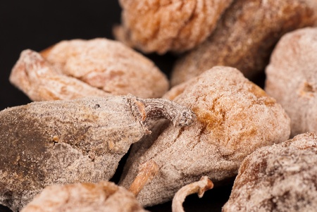 A stack of dried figs, food backgroundの写真素材