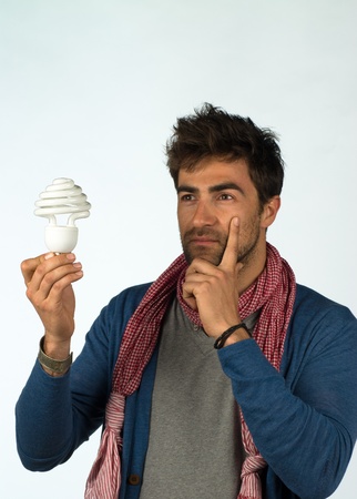 Thinking about changing to more energy efficencyの写真素材