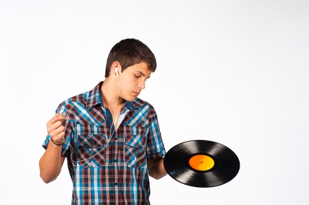 Where can I plug in my earphones with this funny thing?の写真素材