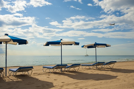 Landing for holiday funの写真素材