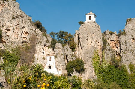 The heritage mountain town of Guadalest, Costa Blanca, Spainのeditorial素材