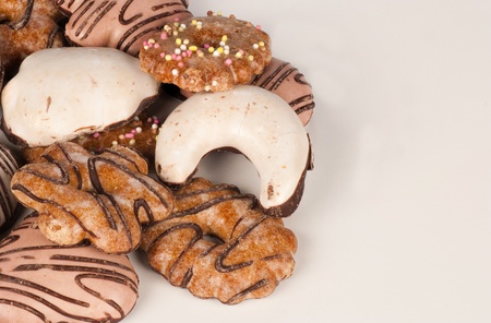 Homemade gingerbread cookies, a German Christmas traditionの写真素材