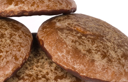 Closeup take of some traditional ginger  biscuits