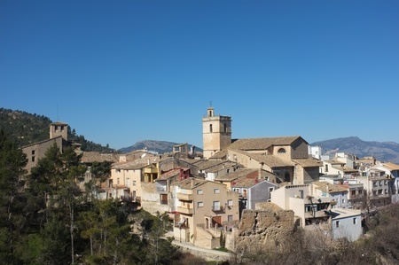 Historic Penaguila village, Costa Blanca, Alicante, Spainのeditorial素材