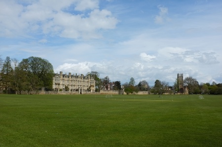 Oxford Christ Church college surrounded by green