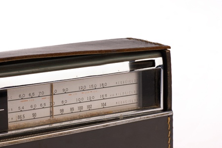 Detail of the dial of a radio from the 70s