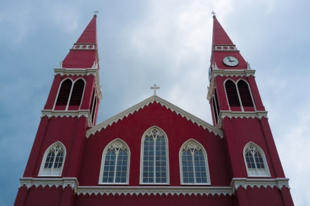 The landmark metallic church of Grecia, Costa Ricaの写真素材