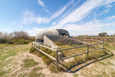 Historic casemate from Spanish civil warのeditorial素材