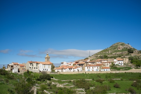 Traditional village in inland Castellon, Eastern Spainの写真素材