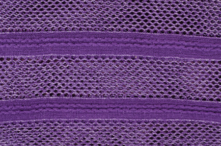 Fabric with interwoven crochet work, a textile texture 