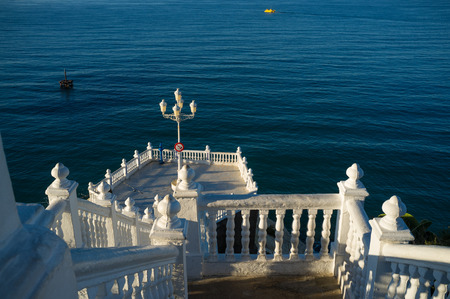 Benidorm landmark viewpoint, an outlook over the Mediterraneanの写真素材