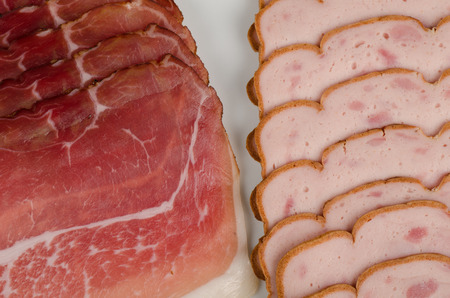 Traditional cold meat, German cuisine の写真素材