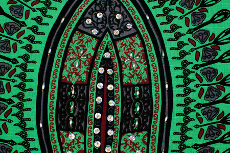 Full frame take of an old handmade fabric