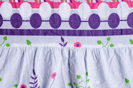 Full frame take of a fabric with an abstract pattern
