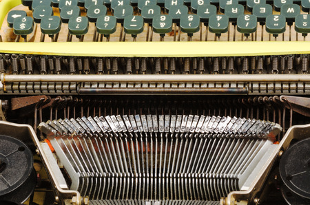 Full frame take of an old typewriter