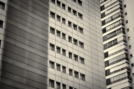 Detail take of a high rise building facadeの写真素材