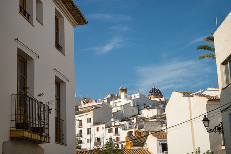 Senic Altea old town, a  prime destination in Mediterranean Europeの写真素材