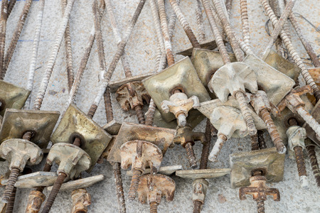 Steel rods as used in concrete casting