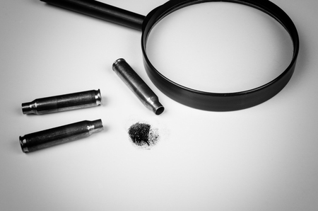 Still life meant as a detective novel conceptの写真素材