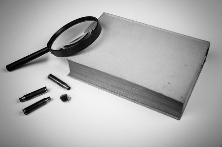 Still life meant as a detective novel conceptの写真素材
