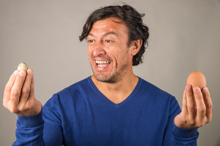 Size matters, a funny concept about males and masculinityの写真素材