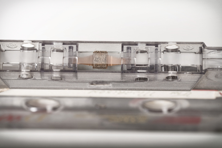 Studio shot of  a vintage audio tapeの写真素材